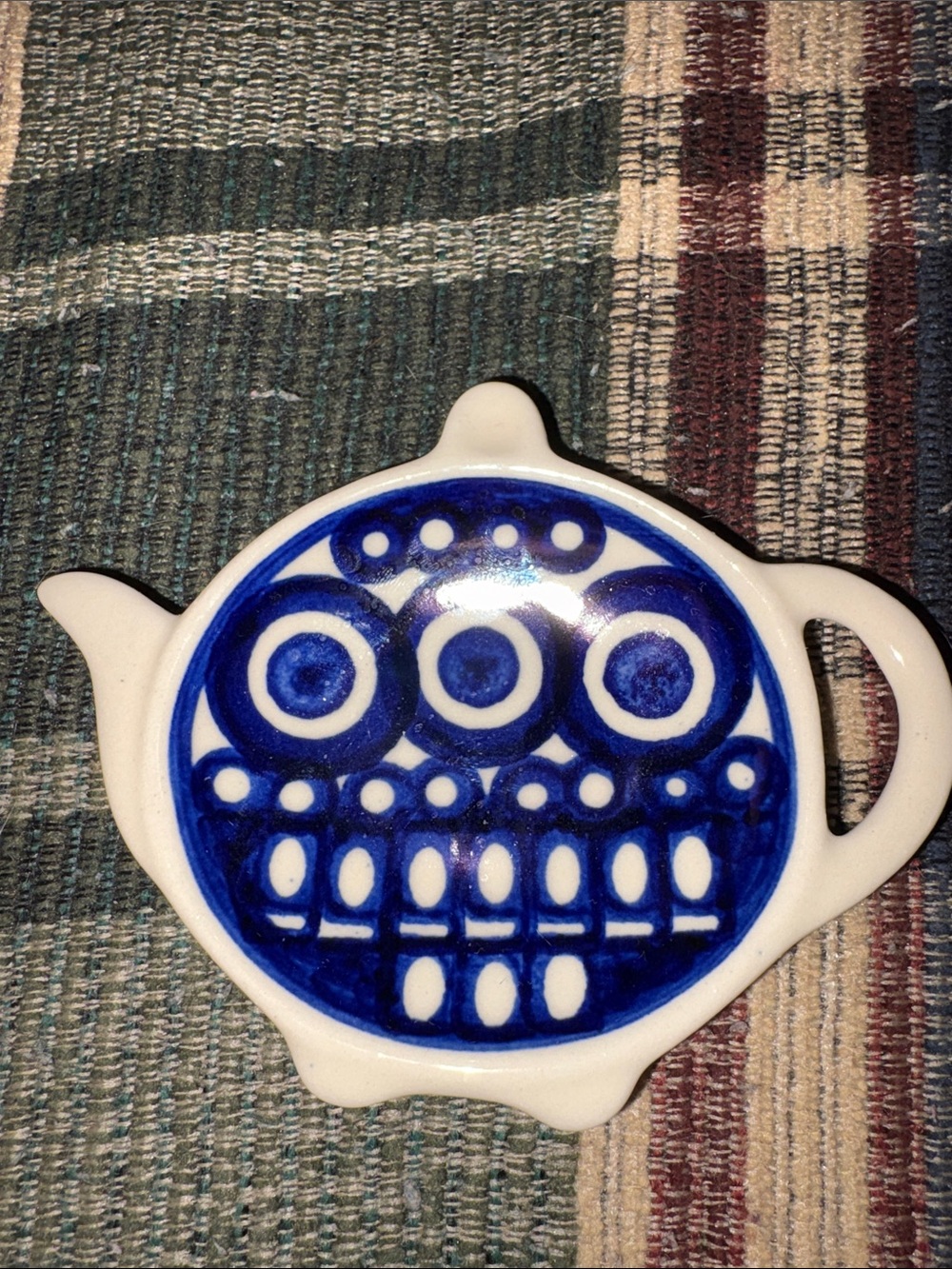 Polish Pottery Tea Spoon Rest